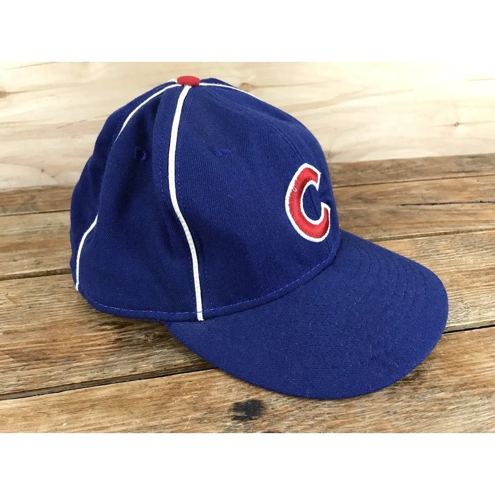 Vintage Chicago Cubs Hat 1957 Repro American Needle Made in USA 7 1/2 Blue